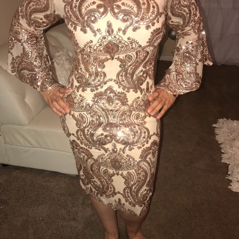 Betsy Adams Gold Dress